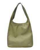TSBV 57 pistachegroene leren hobotas - 32x43x15 cm