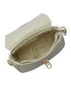 Beigefarbene Schultertasche Rains aus Leder - 13x20x7,5 cm