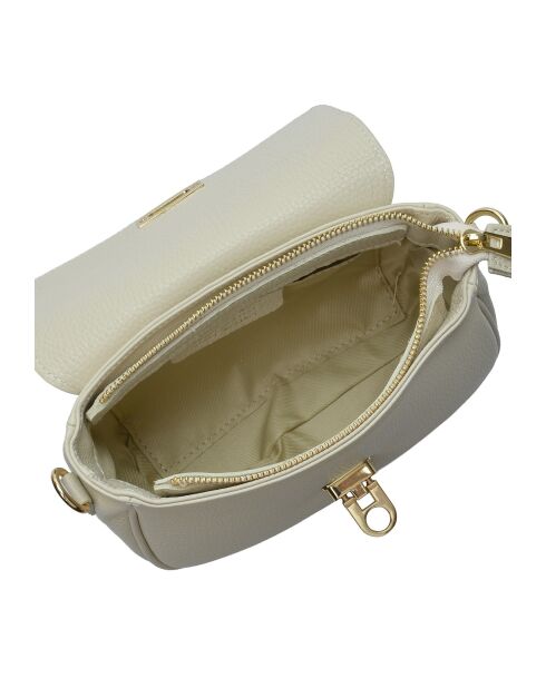 Beigefarbene Schultertasche Rains aus Leder - 13x20x7,5 cm