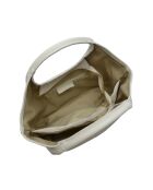 Bandolera Craie Studio de piel beige - 24x40x14,5 cm