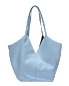Proprietà Borsa hobo celeste in pelle - 22x25x14 cm