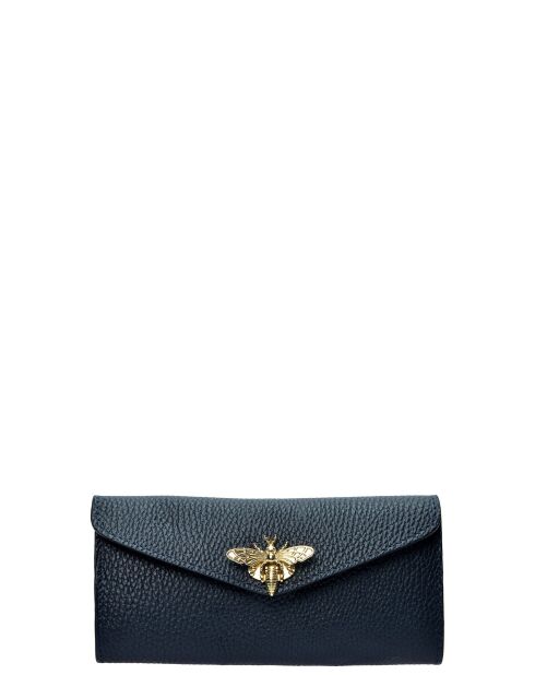 SBV 59 Geldbörse aus dunkelblauem Leder - 9x19x/ cm