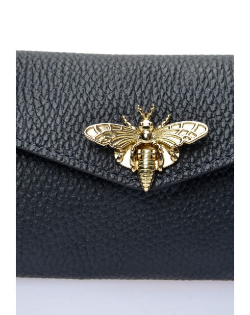 SBV 59 Geldbörse aus dunkelblauem Leder - 9x19x/ cm