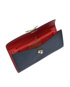 SBV 59 Geldbörse aus dunkelblauem Leder - 9x19x/ cm