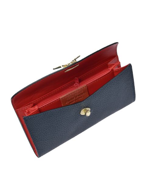 SBV 59 Geldbörse aus dunkelblauem Leder - 9x19x/ cm