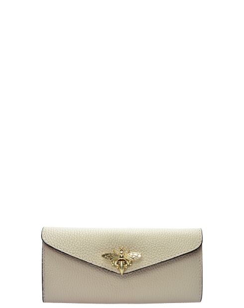SBV 59 Geldbörse aus beigefarbenem Leder - 9x19x/ cm