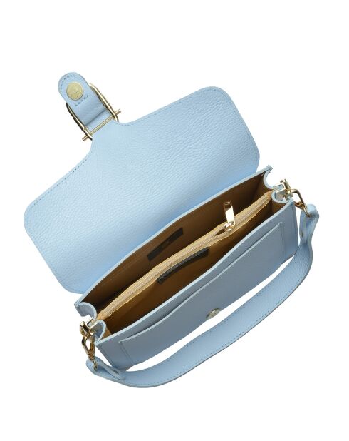 SBV 82 Celeste Schultertasche aus Leder - 14x25,5x9 cm