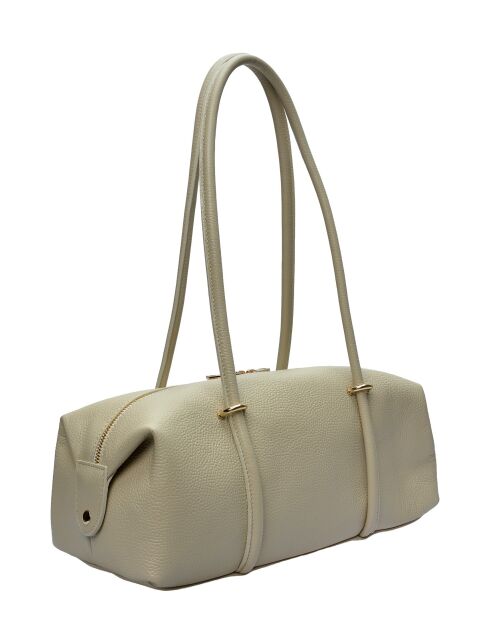 Sac bandoulière en cuir Sandqvist beige - 14x38x12.5 cm