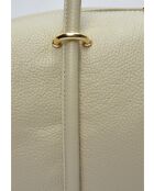 Sac bandoulière en cuir Sandqvist beige - 14x38x12.5 cm