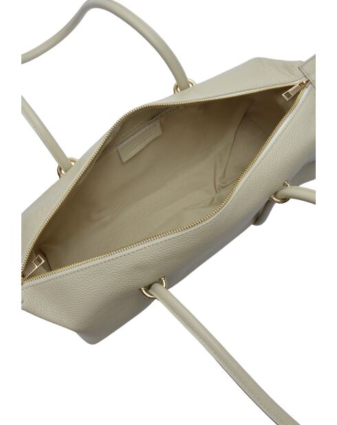 Sac bandoulière en cuir Sandqvist beige - 14x38x12.5 cm