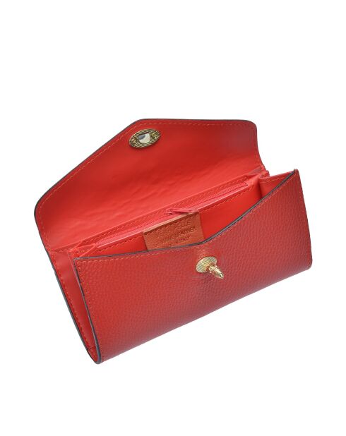 SBV 59 rote Ledergeldbörse - 9x19x/ cm
