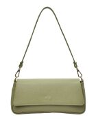 TSBV 49 pistachegroene leren schoudertas - 11x26x6 cm