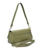 TSBV 49 pistachegroene leren schoudertas - 11x26x6 cm