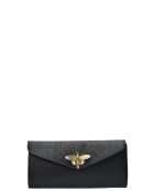 SBV 59 zwarte leren portemonnee - 9x19x/ cm