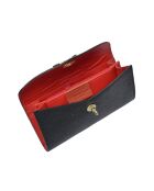 SBV 59 zwarte leren portemonnee - 9x19x/ cm