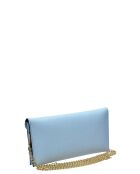 Perrin Paris celeste leren schoudertas - 10x22x 1 cm