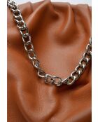 Schultertasche aus Leder 2226 Cognac - 17x32x7 cm