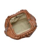 Schultertasche aus Leder 2226 Cognac - 17x32x7 cm