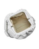Sac bandoulière en cuir 2226 blanc - 17x32x7 cm