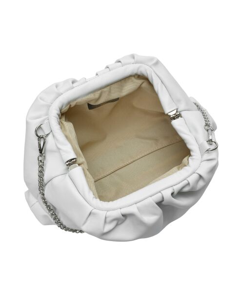 Sac bandoulière en cuir 2226 blanc - 17x32x7 cm
