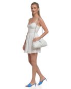 Sac bandoulière en cuir 2226 blanc - 17x32x7 cm