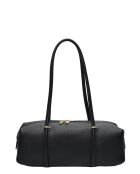 Ratio and Motus Schultertasche aus schwarzem Leder - 14x38x12,5 cm