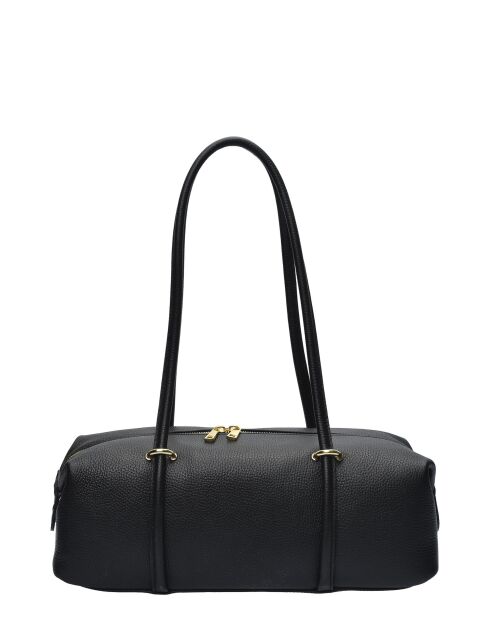 Ratio and Motus Schultertasche aus schwarzem Leder - 14x38x12,5 cm