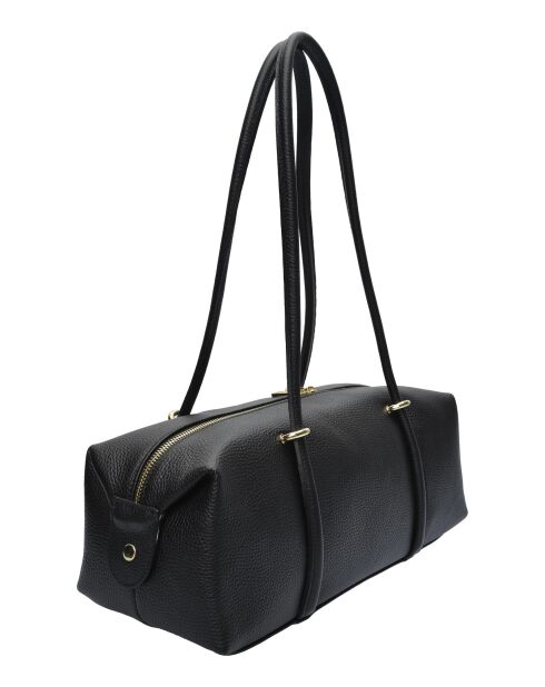 Ratio and Motus Schultertasche aus schwarzem Leder - 14x38x12,5 cm
