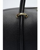 Ratio and Motus Schultertasche aus schwarzem Leder - 14x38x12,5 cm