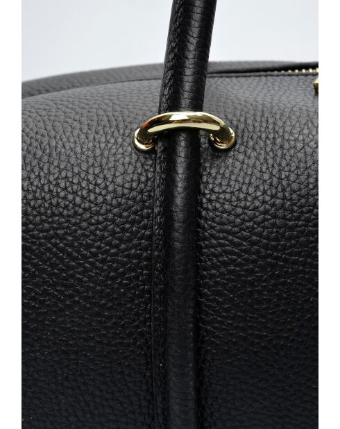 Ratio and Motus Schultertasche aus schwarzem Leder - 14x38x12,5 cm