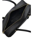 Ratio and Motus Schultertasche aus schwarzem Leder - 14x38x12,5 cm