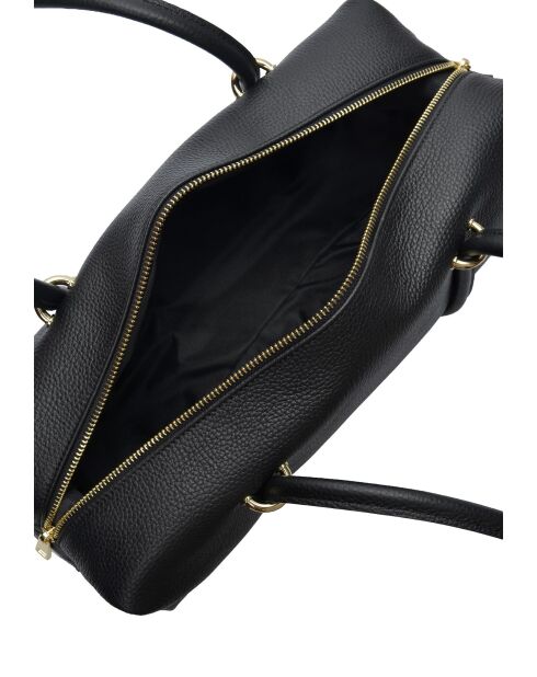 Ratio and Motus Schultertasche aus schwarzem Leder - 14x38x12,5 cm
