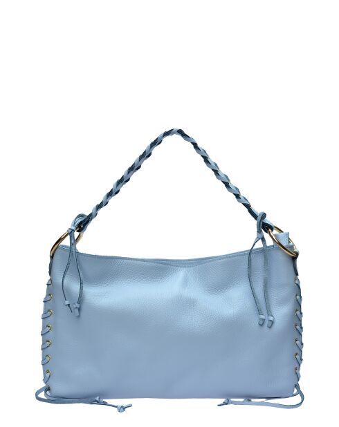Borsa a tracolla Staud celeste in pelle - 23x40x3,5 cm