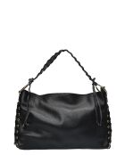 Elleme Schultertasche aus schwarzem Leder - 23x40x3,5 cm