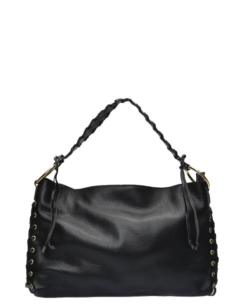 Elleme Schultertasche aus schwarzem Leder - 23x40x3,5 cm