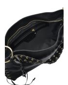 Elleme Schultertasche aus schwarzem Leder - 23x40x3,5 cm