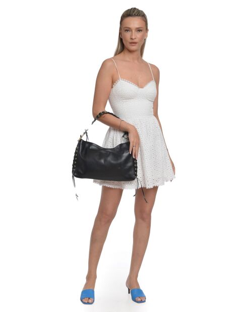 Elleme Schultertasche aus schwarzem Leder - 23x40x3,5 cm