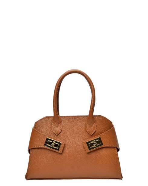 SBV 79 cognac leren draagtas - 16x22,5x5,5 cm