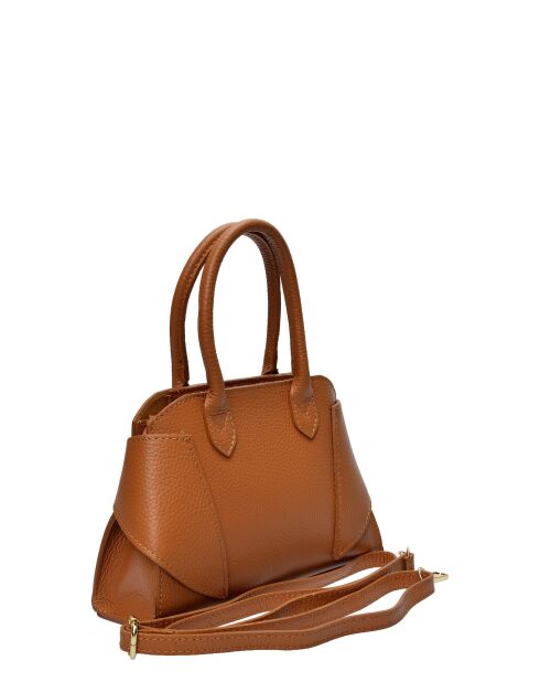 SBV 79 cognac leren draagtas - 16x22,5x5,5 cm