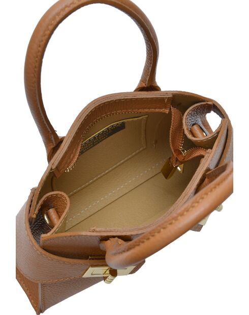 SBV 79 cognac leren draagtas - 16x22,5x5,5 cm