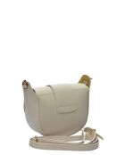 Bandolera TSBV 54 de piel beige - 13x16,5x7 cm