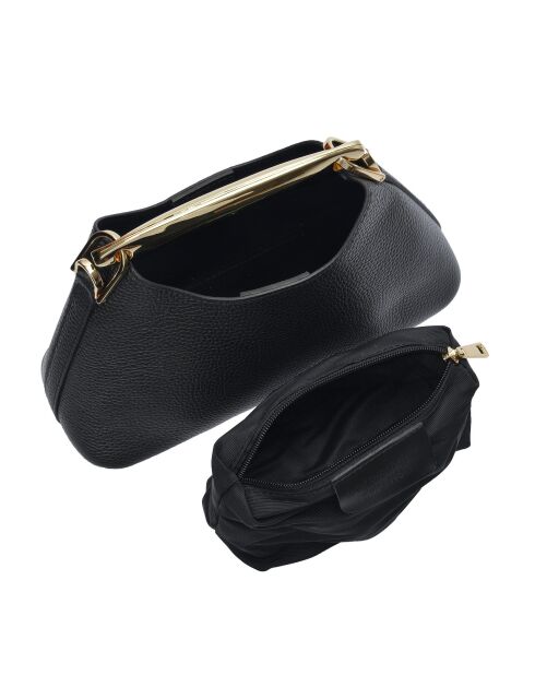 Sac à main en cuir Maison Thomas noir - 11.5x24x9.5 cm