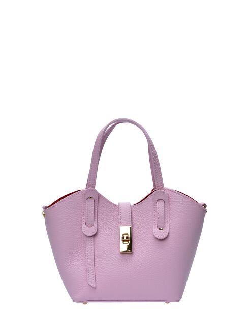 Bolso SBV 60 de piel rosa - 16x20x9 cm