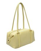 TSBV 51 gelbe Schultertasche aus Leder - 13x30x12,5 cm