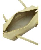 TSBV 51 gelbe Schultertasche aus Leder - 13x30x12,5 cm
