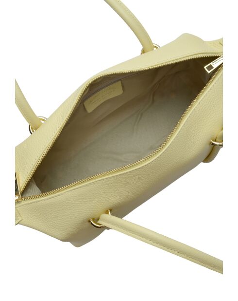 TSBV 51 gelbe Schultertasche aus Leder - 13x30x12,5 cm