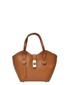 Bolso SBV 60 de piel coñac - 16x20x9 cm