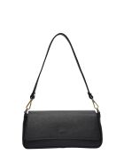 TSBV 49 Schultertasche aus schwarzem Leder - 11x26x6 cm