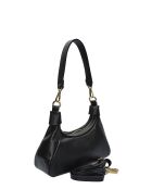 SBV 58 schwarze Lederhandtasche - 13x26x8 cm