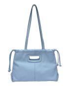 TSBV 52 Celeste Schultertasche aus Leder, 22 x 36 x 12 cm